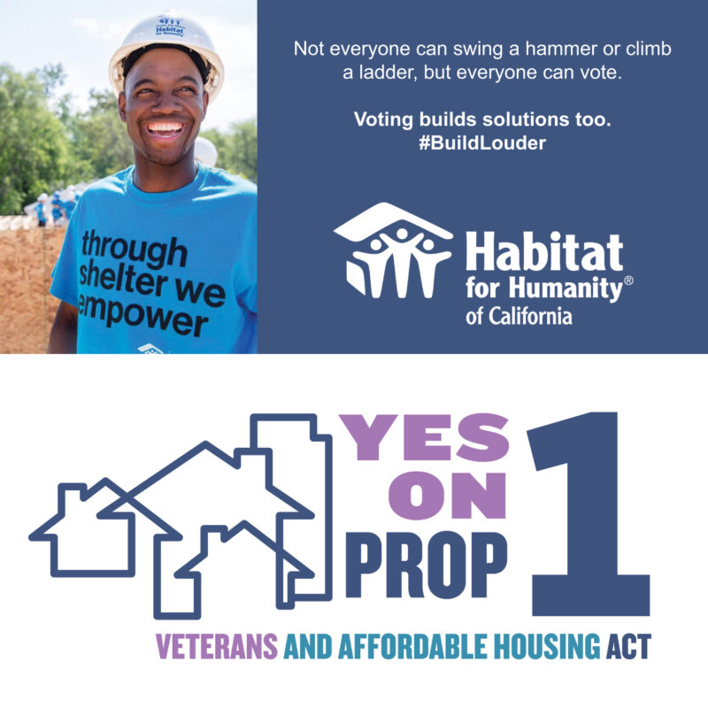 Vote Yes On Proposition 1 | Habitat For Humanity California